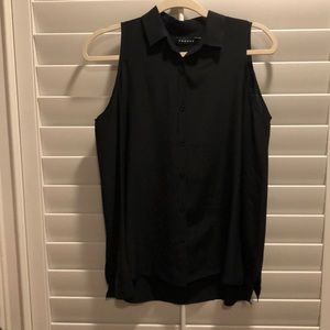 Trouve | 100% Silk Black Blouse